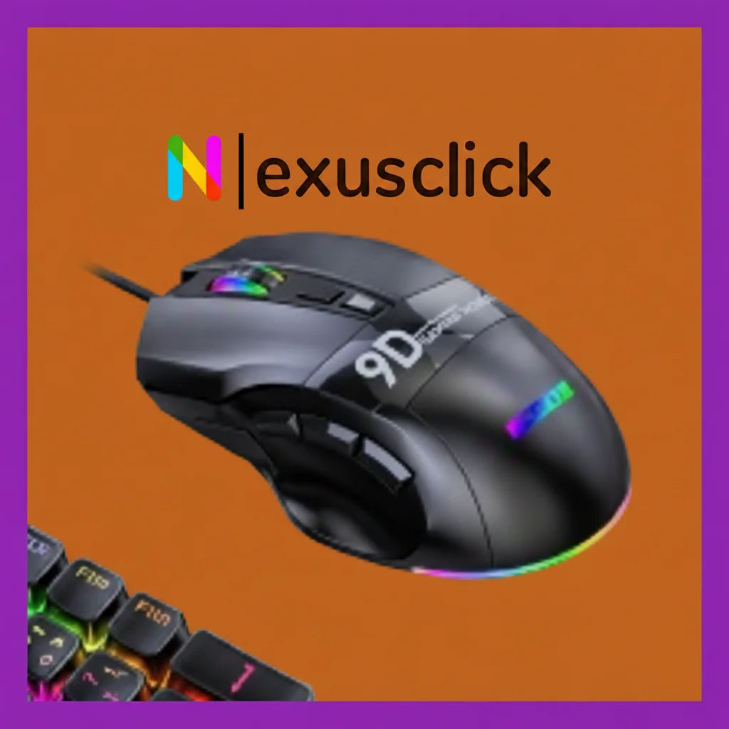 Programmable Multi-Keys Wired Gaming Mouse RGB Backlit DPI Adjustable Ergonomic Mouse With Buttons For PC Computer Laptop Tablet