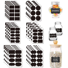 5 Sheets Chalkboard Labels Stickers Waterproof Reusable Blackboard Stickers Chalk Labels for Mason Jars Storage Bins Bottles