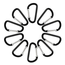 5PCS Outdoor Carabiner D-shaped Bold Metal Travel Kit Camping Aluminum Survival Gear Mountaineering Hooks