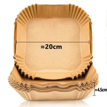50/200PCS Kitchens Accessories Air Fryer Paper Kitchen Utensils Disposable Square Round Pastry Molds BBQ Plate Non-stick Pad