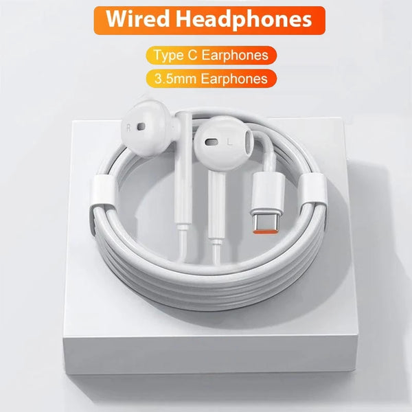 Auriculares para Xiaomi 14 13 12 11 intrauditivos, audífonos Redmi Note 10 9 8 7 tipo C de 3.5 mm, accesorios para teléfono con cable