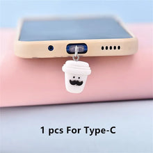 Cute Coffee Cup Phone Dust Plug Charm for iPhone, Android and Type-C Ports - image 12