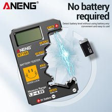 ANENG BT189 battery tester can measure AA/AAA/C/D/9V/button battery  household LCD display power  high-precision display tester