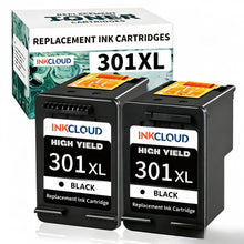 INKCLOUD 301XL Ink Cartridges Replacement for HP 301 for Envy  4500 4502 5530 DeskJet 1000 1050 2050 2510 OfficeJet 2620 4630