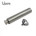 UPORS 2OZ Hip Flask with Wine Funnel Portable Mini Stainless Steel Whiskey Flask Flat Bottom Tube Alcohol Bottle