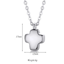 Colgante de mini urna de cremación de acero inoxidable con forma de corazón/cruz/estrella/candado para collar/pulsera, joyería conmemorativa al por mayor