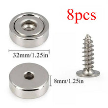 A16/A20/A25/A32 disc magnets with screw hole, ultra-strong grip, versatile for kitchen, workshop, notice boards, pantry storage