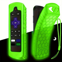 1/2/3 piece of luminous silicone universal remote control set with hanging rope suitable for TCL Hisense Roku TV remote control