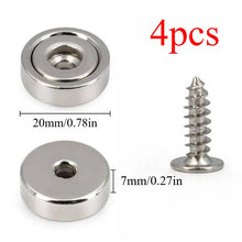 A16/A20/A25/A32 disc magnets with screw hole, ultra-strong grip, versatile for kitchen, workshop, notice boards, pantry storage