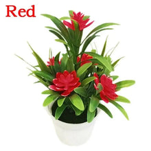 Artificial Lotus Flower in Pot, Plastic Fake Plant for Home and Office Decor - image 8