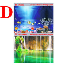 Aquarium Background Decoration Sticker Fish Tank Landscape Sticker Poster Background for Aquarium Ocean Plant Aquascape Painting