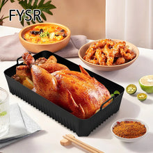 Molde de silicona para freidora de aire, bandeja de repuesto para cesta de freidora Ninja, bandeja de horno reutilizable, revestimiento antiadherente de silicona para freidora de aire