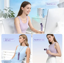 Portable Foldable Handheld Fan USB Rechargeable Mini Fan with LED Display 199-Speed Settings 3000mAh Battery Handheld Fan