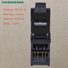 Test Board 1pcs SOT23-3 5 6L Gold-Plated Aging Seat With Plate Burning Socket Plastic Width 1.7/1.4 Straight Pin