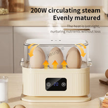 Egg Steamer Electric Egg Boiler 6 Eggs Capacity Electric Egg Steamer with Timer and Auto Shut-Off Electric Rapid Egg Cooker