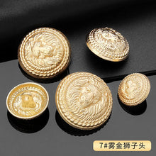 Vintage Gold Metal Shank Buttons, 10 Pcs Round Buttons for Suits and Coats - image 37