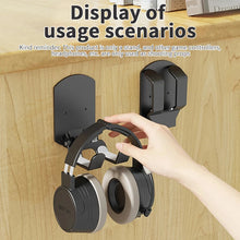 Universal Headphone Stand Adhesive Plastic Wall Mount Hanger Under Desk Headset Holder Bracket for Gaming Earphone Storage Rack