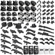 DIY assembling toys for the building block model MOC scene of the gun arsenal of military base. party favors for kids birthday