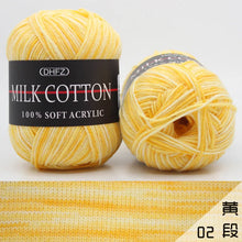 1 ud. 50g Hilo de algodón de leche para tejer Hilo de ganchillo Hilo tejido a mano DIY para suéter, bufanda, gorro, calcetines, manta, amigurumi 120M