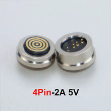 JCD 1Pair 2/3/4/5/6/Pin Male Female Waterproof Round Shape Magnet Suction Spring Pogo Pin DC Power Charging Magnetic Connector ﻿