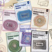 JIANQI 20 sheets Colorful frame sticker pack Junk Journal Collage Decoration Scrapbooking Supplies Diary Cute Sticker