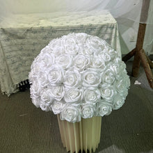 Luxury  Rose Flower Row Runner Arrangement White Wedding Backdrop Circular arch Decor Floral With Frame Event Banquet Party Prop