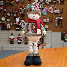 Christmas Dolls Tree Decor Standing Santa, Snowman and Reindeer Figurines  for Home Decor Birthday Gifts Merry Christmas