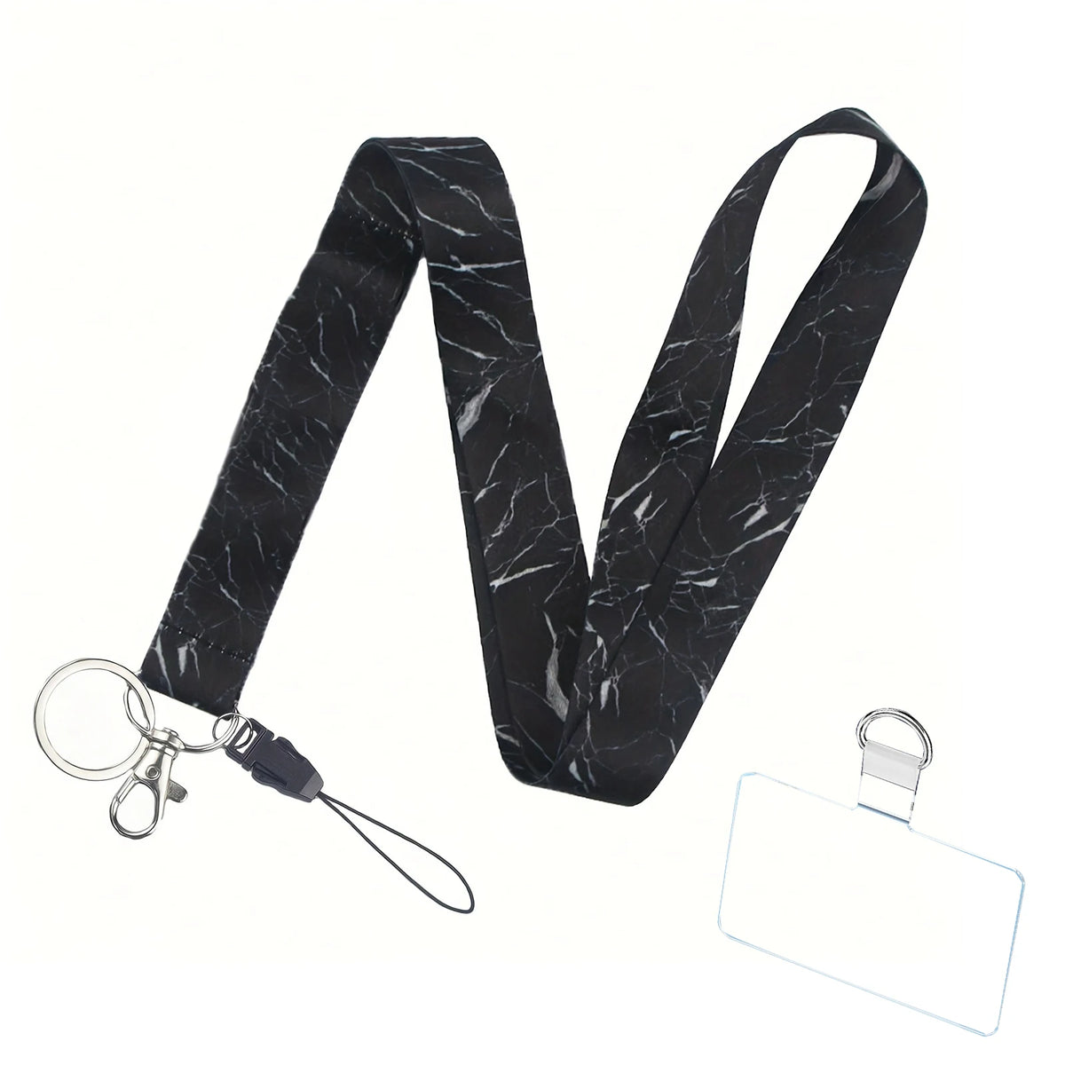 Cordón universal para teléfono móvil, correa para el cuello con diseño de mármol, llavero antipérdida, cordón para soporte de tarjeta de identificación, llaves, accesorios de regalo