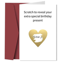 Hilarious Scratch-Off Birthday Card for Husband Boyfriend,Funny Greeting Card for Anniversary,Valentine's Day,Birthday Gift Card