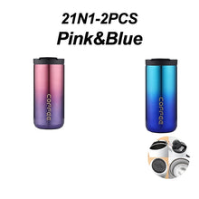 Stainless Steel Coffee Thermos Bottle Thermal Mug Leakproof Car Vacuum Flasks Coffee Cup Travel Portable Insulated Bottles