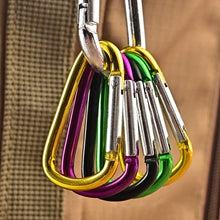 10Pcs Mini Carabiner Spring Clip Aluminum Alloy D Shape Keychain Snap Hook Buckle for Outdoor Camping Backpack Bottle Daily Use