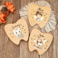 Caja de recuerdo para dientes personalizada, regalo para baby shower, caja para guardar el primer corte de pelo y dientes, regalo personalizado, caja de madera para el Hada de los Dientes