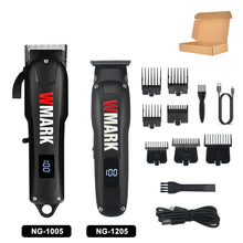 WMARK NG-1205 Hair Trimmer for Men DLC T-Blade 7000RPM LCD Display Finishing Machine Cordless Low Noise Professional Barber