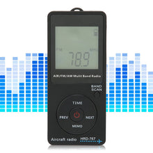 Aircraft Band Radio HRD‑767 Portable Radio Aircraft Band Automatic Power Off FM/AM/AIR Radio with Earphone Radio with Earphone