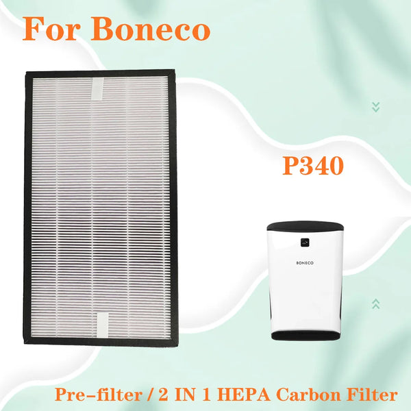 HEPA Filter + Activated Carbon Composite air purifier filter 397*217*38mm replacement for Air Purifier Boneco P340