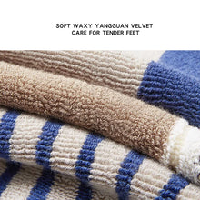 5 Pairs Winter Autumn Thicken Warm Kids Boys Half Socks Cartoon Bear Striped Cute Cozy Soft Brushed Breathable Children Socks