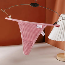 Tanga deportivo de algodón para mujer, lencería sexy, bragas sencillas, ropa interior femenina, tanga de hilo, calzoncillos transpirables
