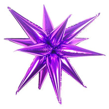 8/10/12Pcs Silver Gold Rose Red Blue Star Starburst Foil Balloons Cone Foil Balloons Birthday Wedding Christmas  Party Decor