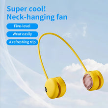 Lenovo Neck-Worn Fan Portable Wearable Personal Fan USB-Charged With 5 Speeds Foldable Cooling Fan for Students Children