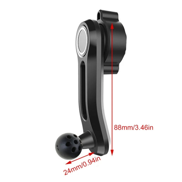 Adaptador divisor de soporte redondo de 17 mm para teléfono de coche, brazo de extensión de soporte de teléfono de plástico duradero para accesorios de teléfono móvil