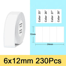 Niimbot D11 Label Sticker White Label Paper Roll Waterproof Thermal Paper Self Adhsive D11 D110 Paper Sticker for NIIMBOT Label