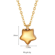 Colgante de mini urna de cremación de acero inoxidable con forma de corazón/cruz/estrella/candado para collar/pulsera, joyería conmemorativa al por mayor