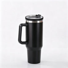 40oz 1200ML Insulated Tumbler W/Handle & Straw, Double Wall Thermal Cup, Travel Coffee Mug, Gift