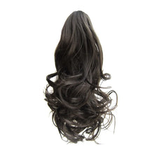 Long Hair Bun Wig Ponytail High Temperature Silk Fiber Clip 17 Inch Natural Looking Wig Fashion Elegant Long Hair Daily Curl Wig