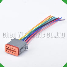 Conector eléctrico automotriz impermeable de 12 pines macho y hembra, arnés de cables tipo pigtail para DT04-12P-L012 DT06-12S DT04-12P