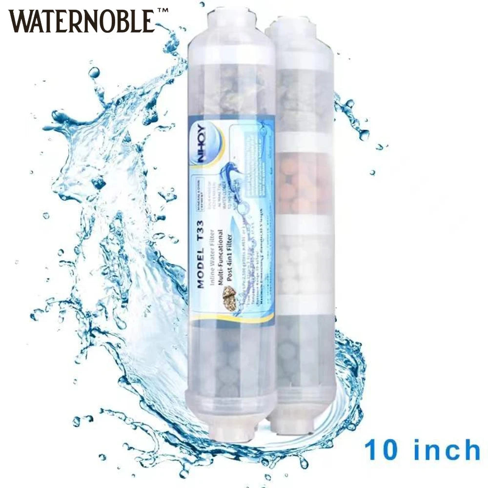 10-inch Alkaline Water Filter Cartridge 4-Layer RO Connect Restore Mineral Levels & PH Balance Optimal Water Quality and Taste