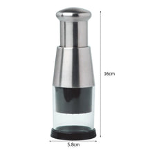Stainless Steel Manual Hand Chopper Kitchen Tools Garlic Chopper Vegetable Slicer Mini Mincer Crusher for Garlic Ginger Herb Nut
