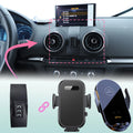 For Audi A3 S3 8V 2014 2015 2016 2017 2018-2020 Car Phone Mount Wireless Charging Phone Holder Special Fixed Base Accessories