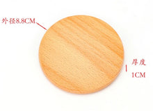 1pc, Wooden Coaster, Teacup Mat, Coffee Mat, Household Insulation Mat, Restaurant, Coffee Shop, 3.45 X 3.45 X 0.4 Inches