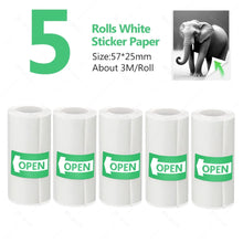 Printable Adhesive Paper 3~15 Pcs Mini Printer Sticker Paper Rolls, Thermal Photo Paper Rolls, for Mini Pocket Thermal Printer